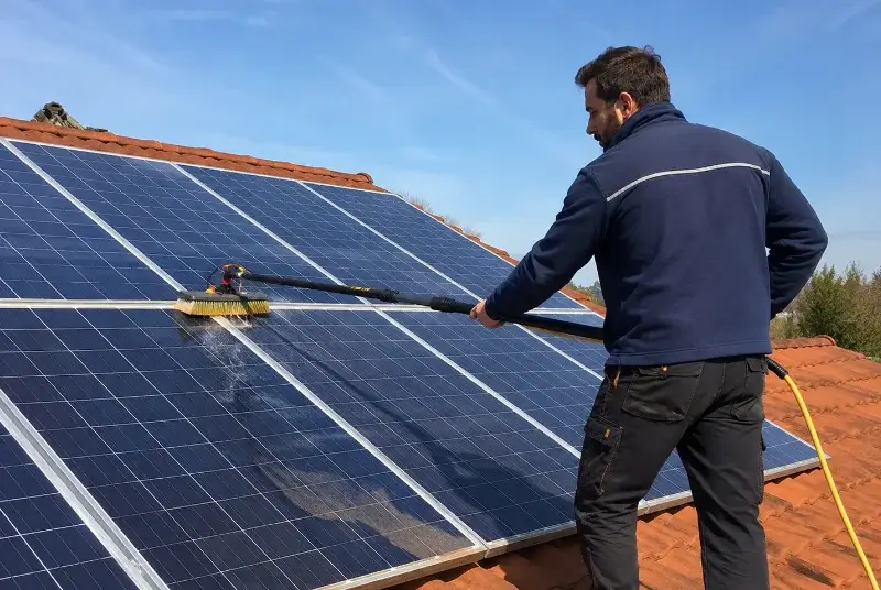 Nettoyage et entretien de panneaux solaires à Maxent